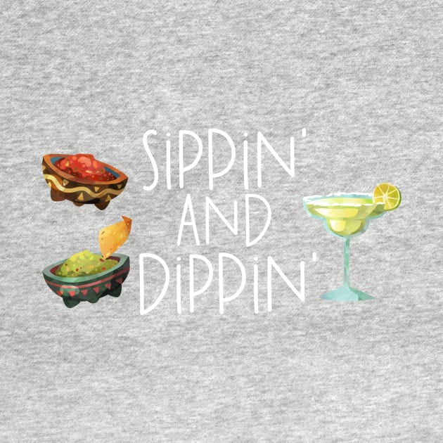 Sippin' and Dippin' Margarita Salsa Guacamole by ColorFlowCreations